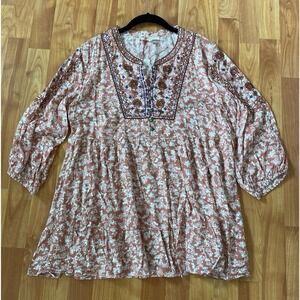 Solitaire Boho Floral Top